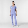 WINK Boundless Women’s Bootcut Scrub Pant | Womens Scrub Pant Teal Mid Rise(Ceil Blue)