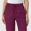 WINK Boundless Women’s Bootcut Scrub Pant | Womens Scrub Pant Teal Mid Rise(Wine)