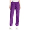 WINK Boundless Women’s Bootcut Scrub Pant | Womens Scrub Pant Teal Mid Rise(Eggplant)