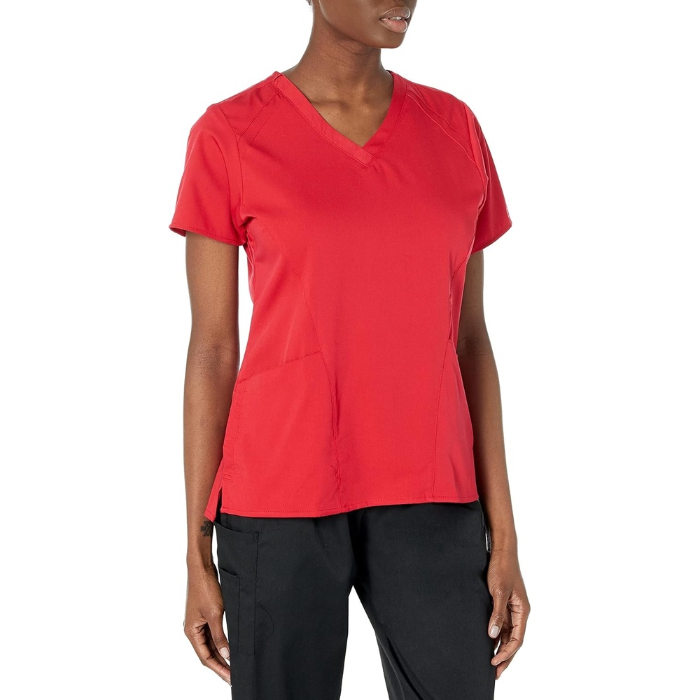 image:imageWink PRO Womens 4 Pocket VNeck Scrub TopRed