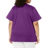 WINK WonderWORK Women’s Mock Wrap Scrub Top(Eggplant)