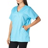 WINK WonderWORK Women’s Mock Wrap Scrub Top(Light Turquoise)