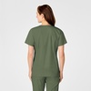 WINK WonderWORK Women’s Mock Wrap Scrub Top(Olive)