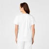 WINK WonderWORK Women’s Mock Wrap Scrub Top(White)