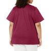 WINK WonderWORK Women’s Mock Wrap Scrub Top(Wine)