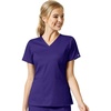 Wink PRO Women’s 4 Pocket V-Neck Scrub Top(Grape)