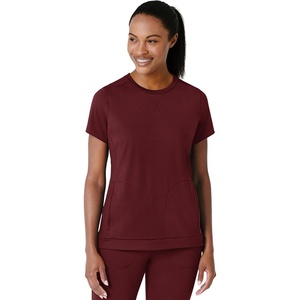 Wink PRO Women’s 4 Pocket V-Neck Scrub Top(Burgundy)