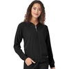 WonderWink womens Bomber Jacket(Black)
