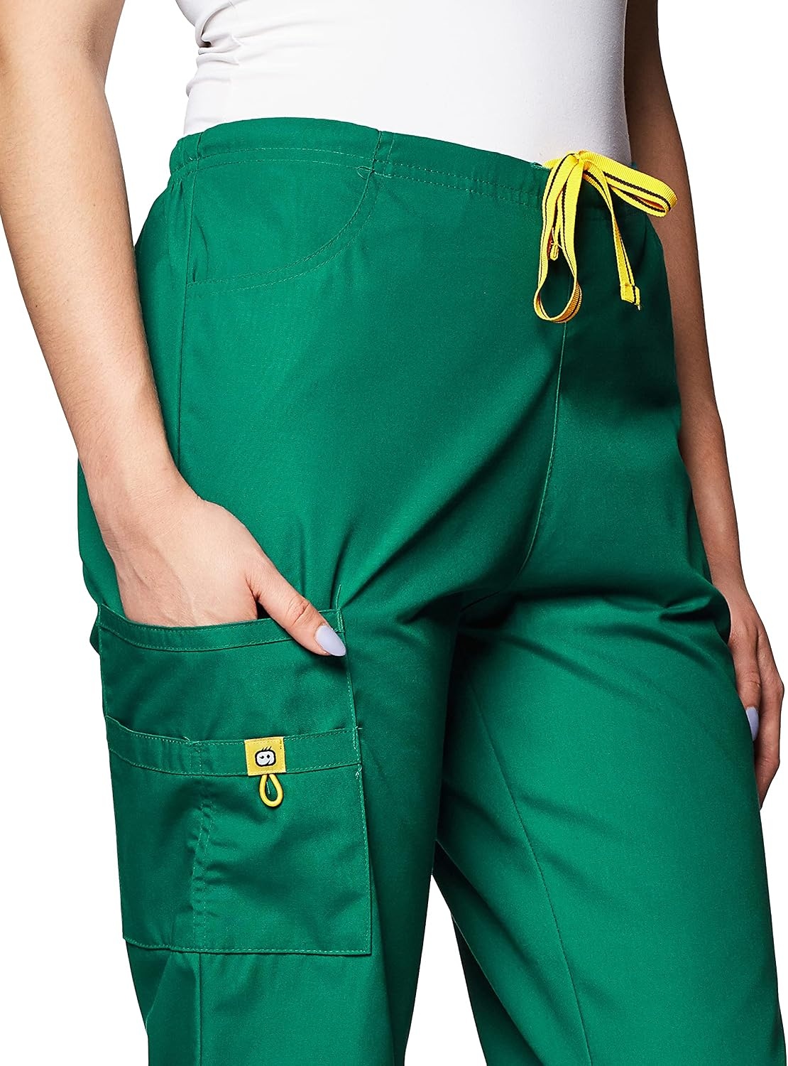 image:imageWINK PRO Womens Moderate Flare Leg Cargo Scrub PantHunter Green