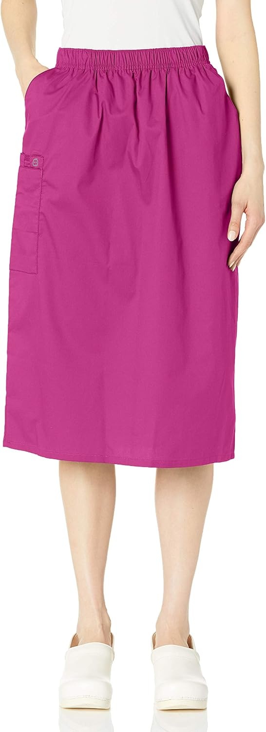 image:imageWINK WonderWORK Womens Pull On Cargo SkirtFuchsia