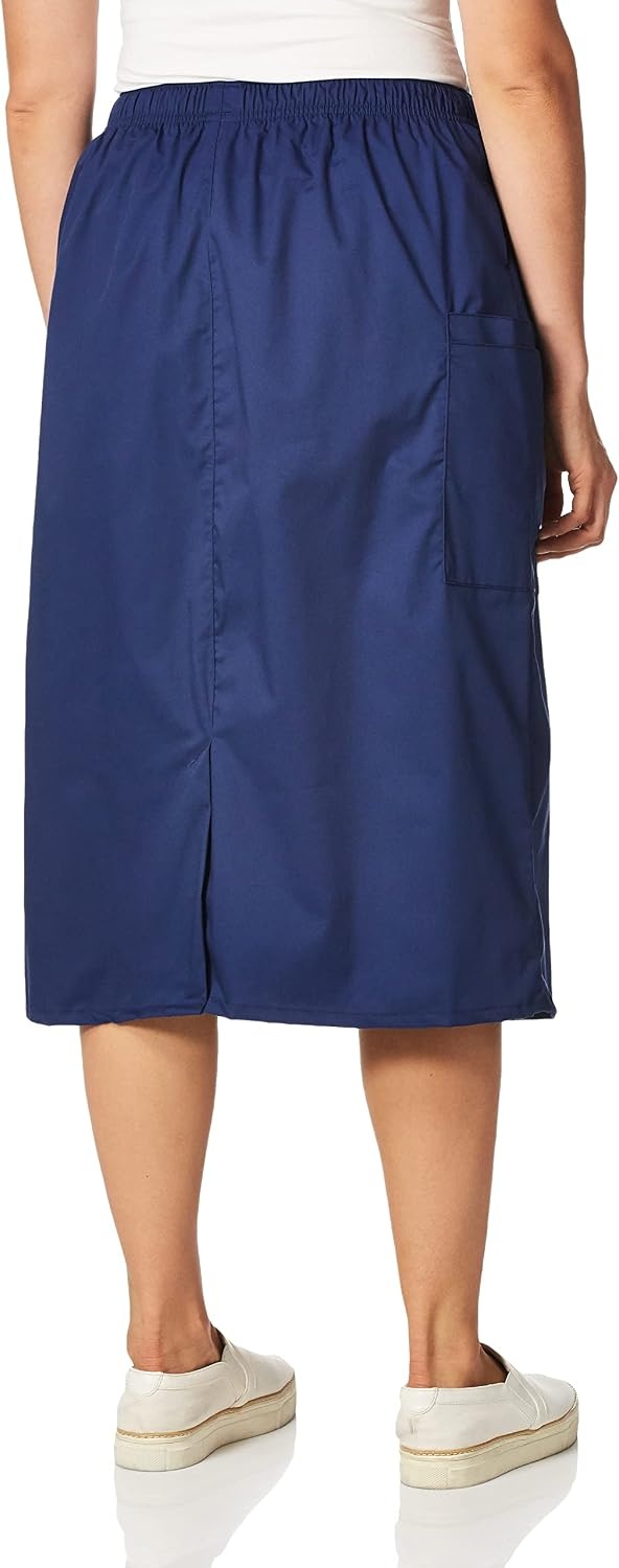 image:imageWINK WonderWORK Womens Pull On Cargo SkirtNavy