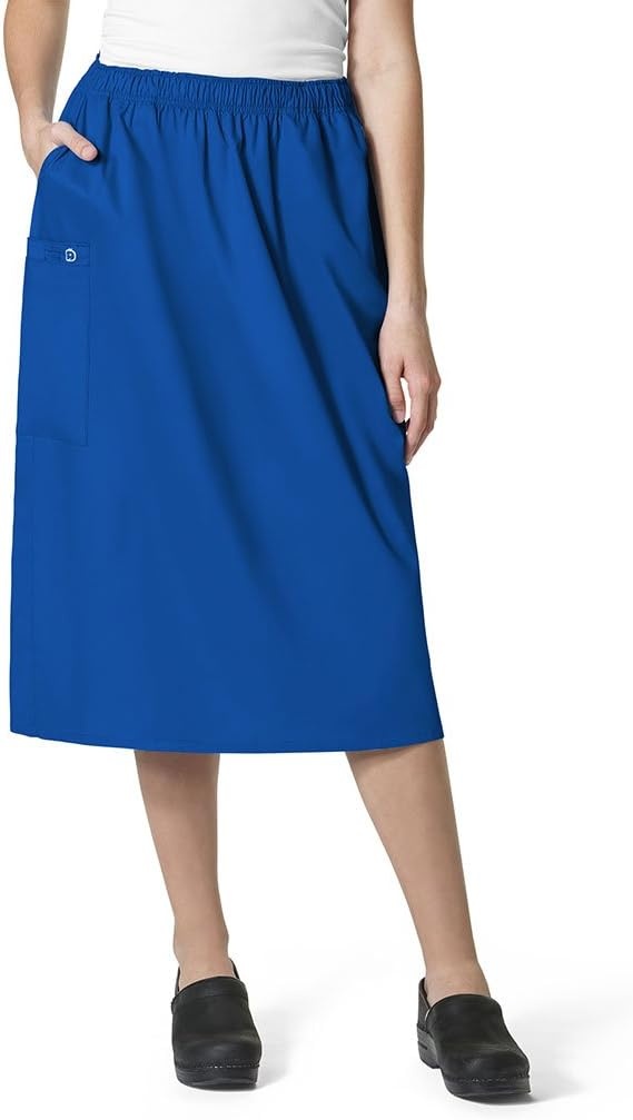 image:imageWINK WonderWORK Womens Pull On Cargo SkirtRoyal