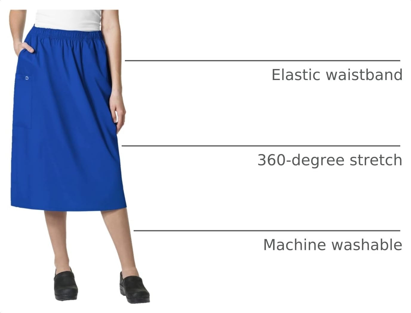 image:imageWINK WonderWORK Womens Pull On Cargo SkirtRoyal