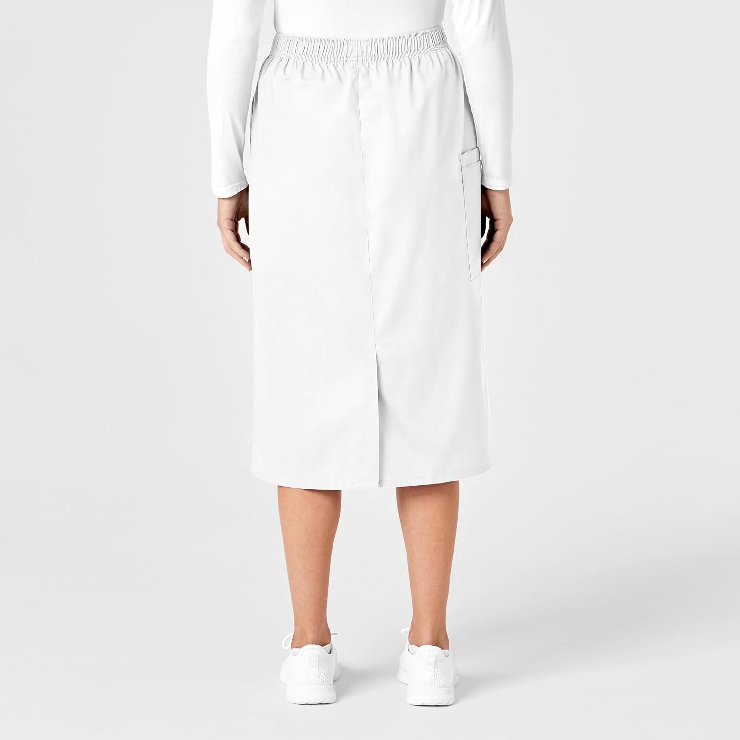 image:imageWINK WonderWORK Womens Pull On Cargo SkirtWhite