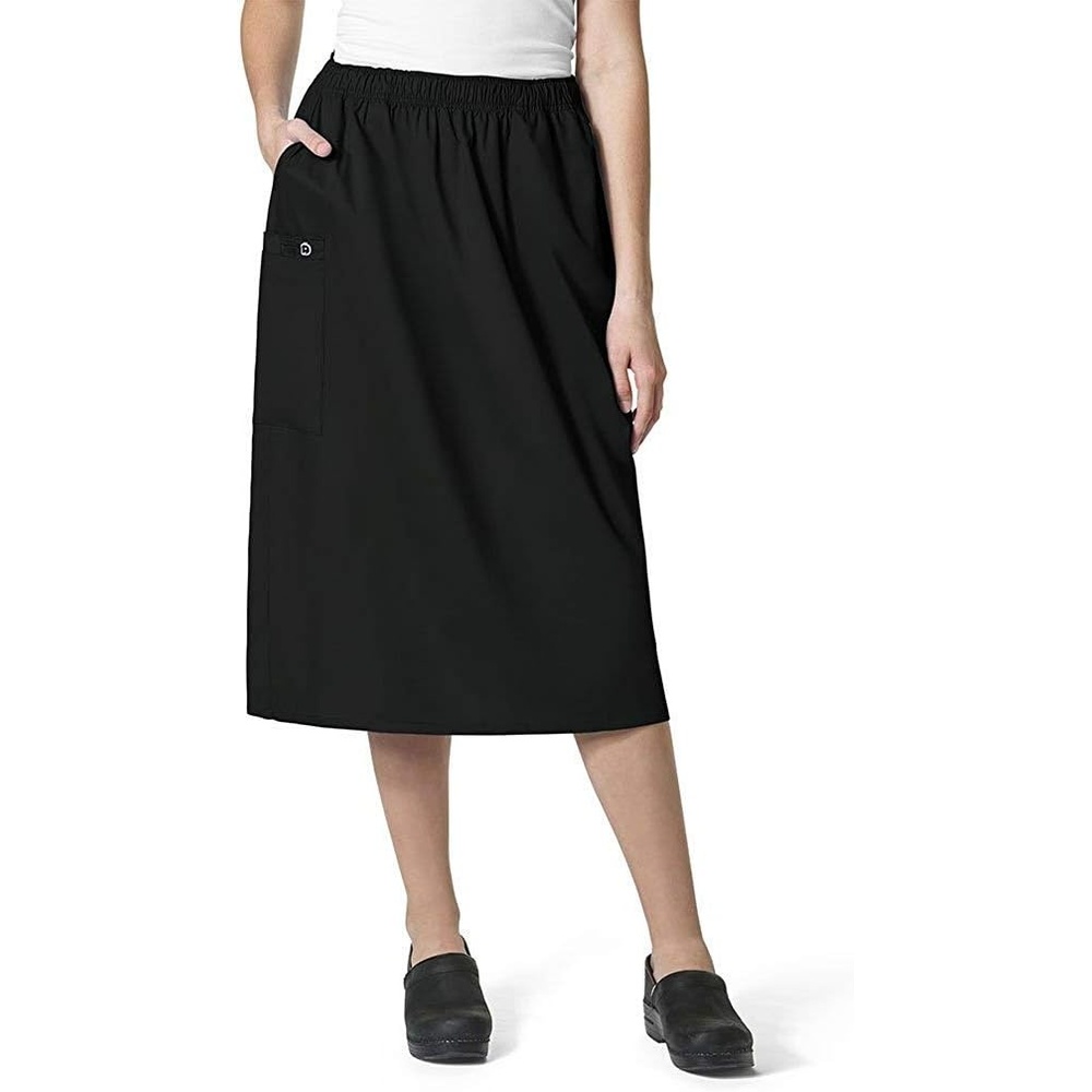 image:imageWINK WonderWORK Womens Pull On Cargo SkirtBlack