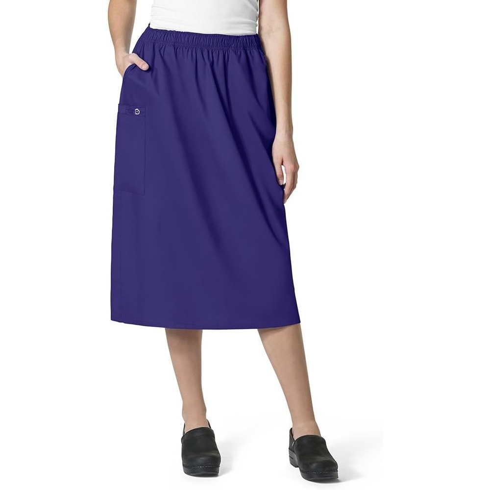 image:imageWINK WonderWORK Womens Pull On Cargo SkirtGrape