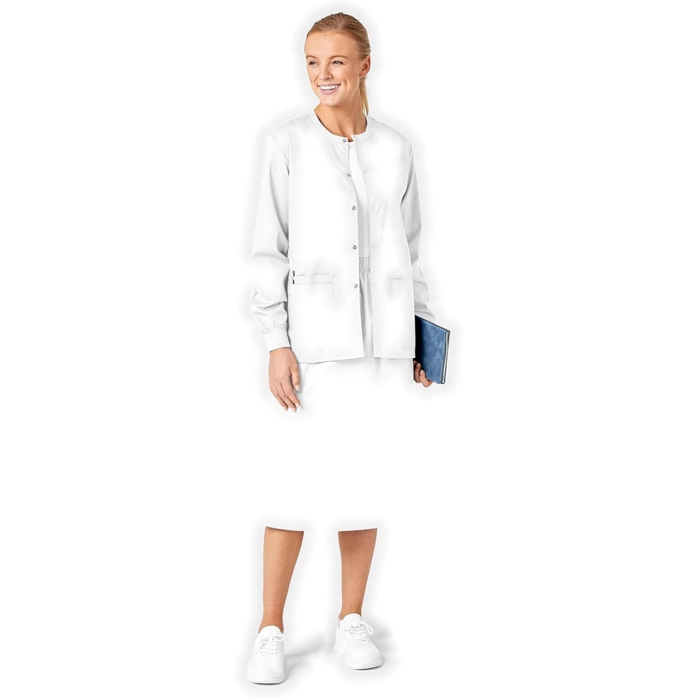 image:imageWINK WonderWORK Womens Pull On Cargo SkirtWhite