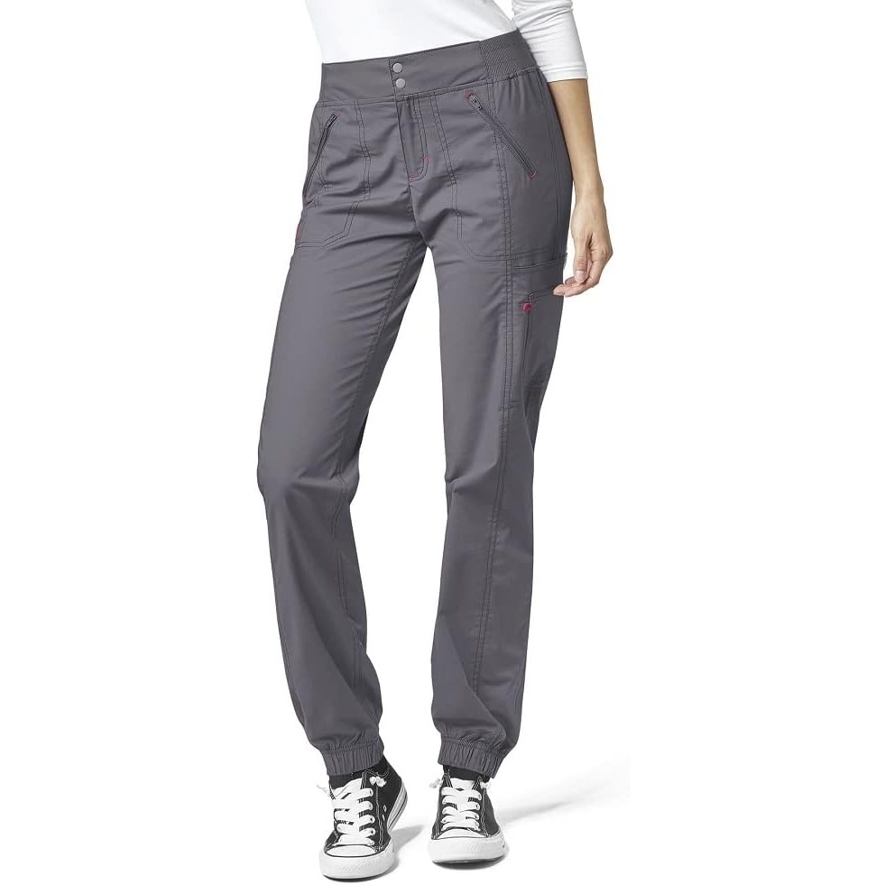 image:imageWink Womens Love Utility Cargo Zip Jogger PantPewter