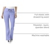 WINK PRO Women’s Moderate Flare Leg Cargo Scrub Pant(Ceil Blue)