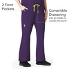 WINK PRO Women’s Moderate Flare Leg Cargo Scrub Pant(Eggplant)