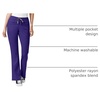 WINK PRO Women’s Moderate Flare Leg Cargo Scrub Pant(Grape)