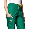 WINK PRO Women’s Moderate Flare Leg Cargo Scrub Pant(Hunter Green)