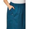 WINK WonderWORK Women’s Pull On Cargo Skirt(Caribbean Blue)