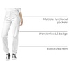 Wink Women’s Love Utility Cargo Zip Jogger Pant(True White)