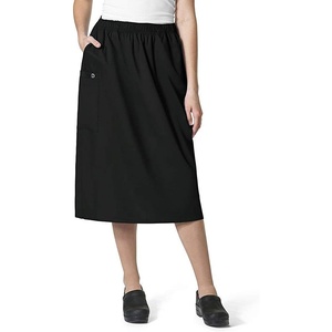 WINK WonderWORK Women’s Pull On Cargo Skirt(Black)