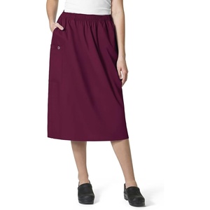 WINK WonderWORK Women’s Pull On Cargo Skirt(Wine)