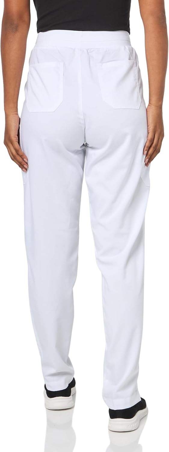 image:imageWink PRO Womens Slim Leg Cargo Scrub PantWhite