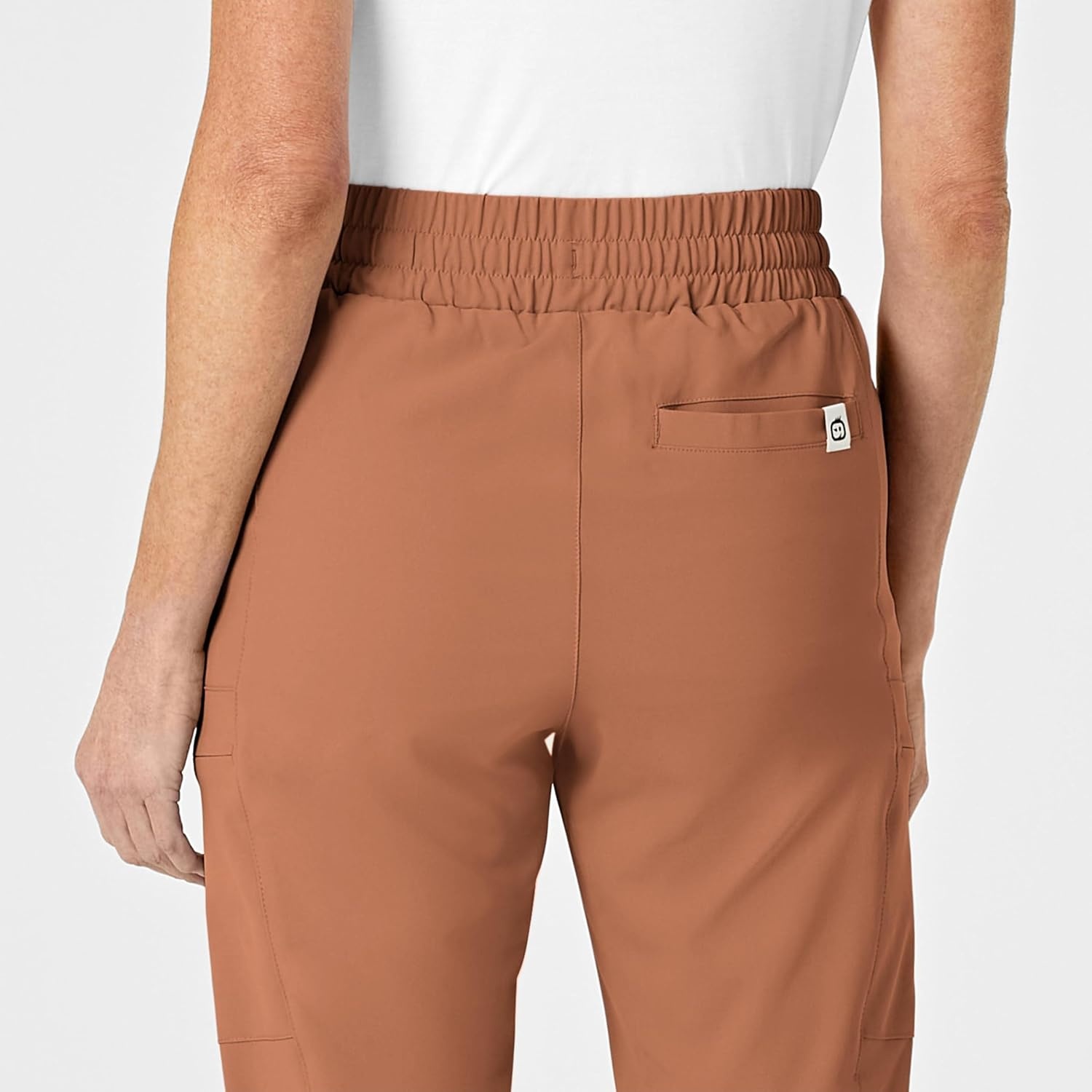 image:imageWink Renew Womens High Waist Slim Leg Scrub PantClay