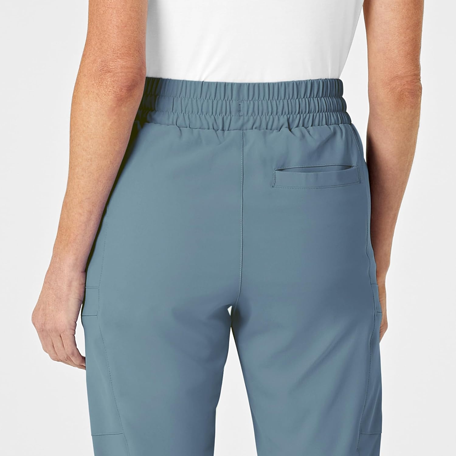 image:imageWink Renew Womens High Waist Slim Leg Scrub PantElemental Blue