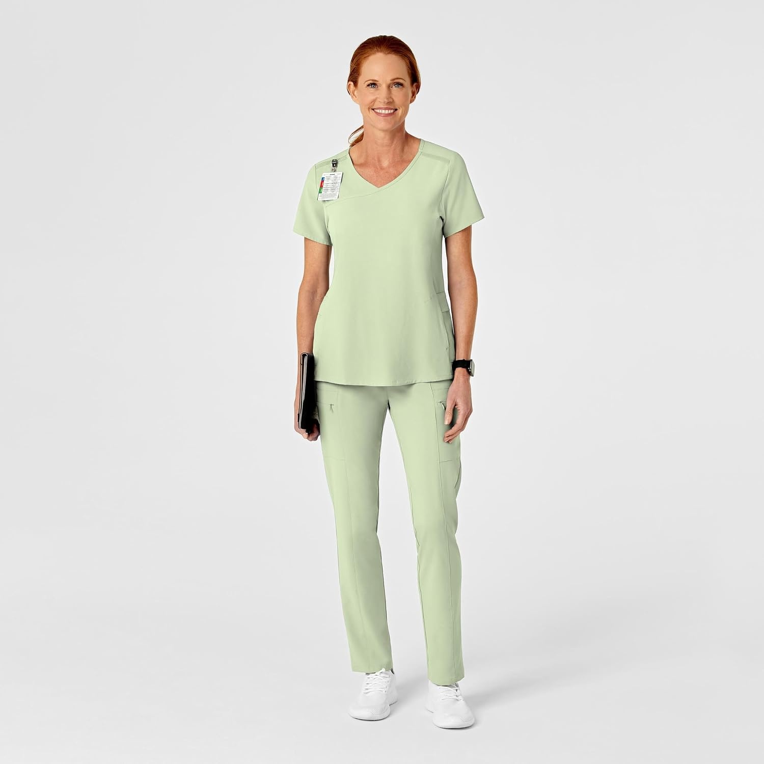 image:imageWink Renew Womens High Waist Slim Leg Scrub PantFresh Mint