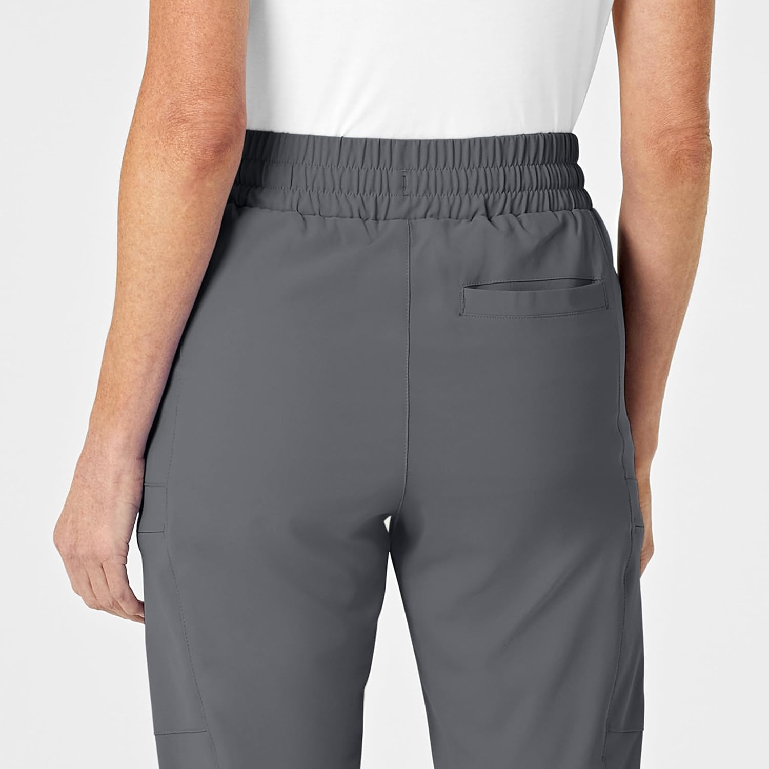 image:imageWink Renew Womens High Waist Slim Leg Scrub PantPewter