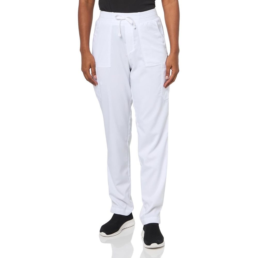 image:imageWink PRO Womens Slim Leg Cargo Scrub PantWhite