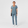 Wink Renew Women’s High Waist Slim Leg Scrub Pant(Elemental Blue)