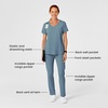 Wink Renew Women’s High Waist Slim Leg Scrub Pant(Elemental Blue)