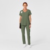 Wink Renew Women’s High Waist Slim Leg Scrub Pant(Olive)