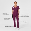 Wink Renew Women’s High Waist Slim Leg Scrub Pant(Wine)