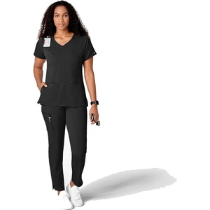 Wink PRO Women’s Slim Leg Cargo Scrub Pant(Black)
