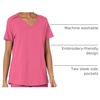WINK W123 Women’s Mock Wrap Scrub Top(Rosebud)