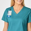 WINK WonderWORK Women’s V-Neck Scrub Top(Teal Blue)