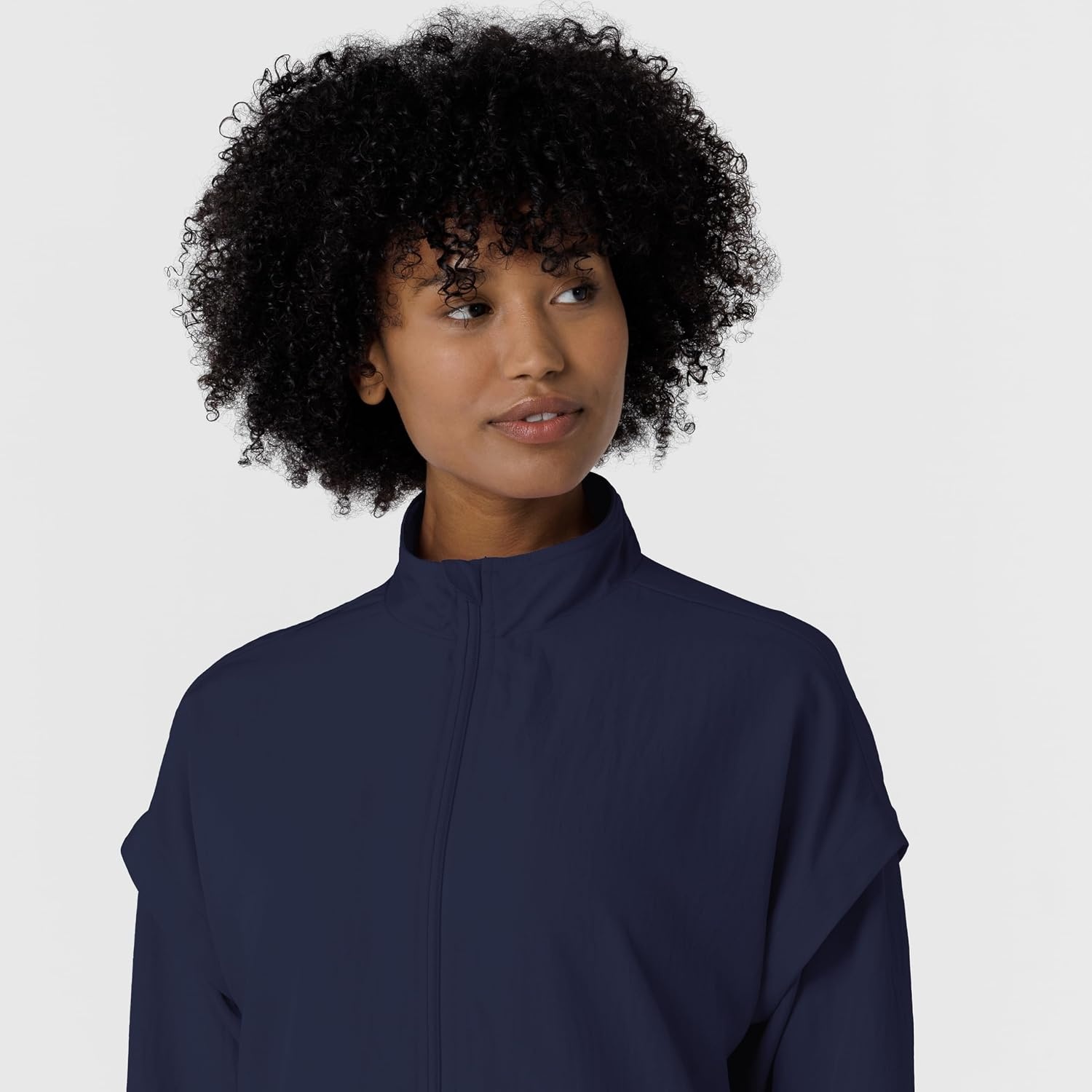 image:imageWINK Womens Womens Breezebreaker Scrub JacketNavy
