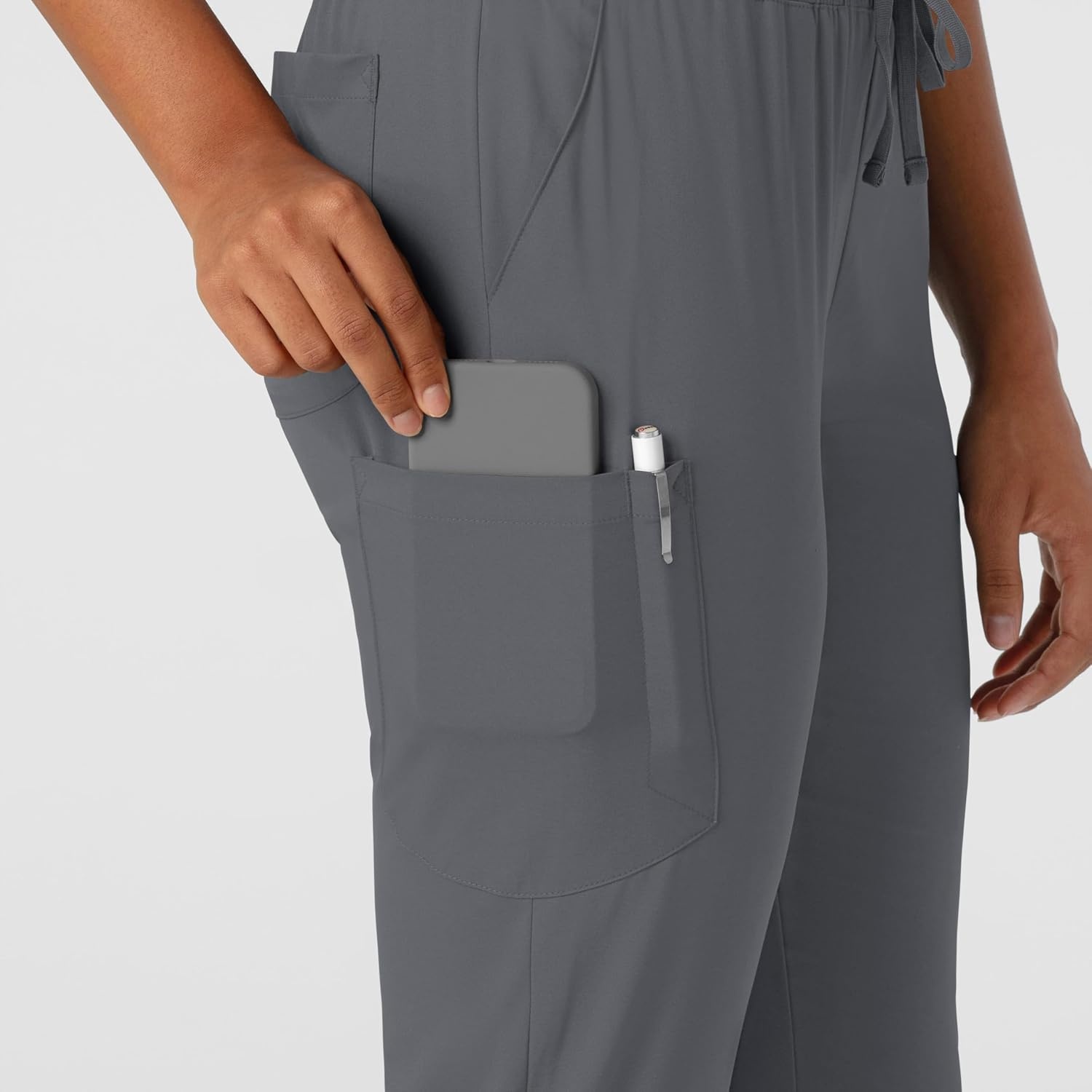 image:imageWonderWink Womens Womens Jogger Scrub PantPewter