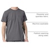 WonderWink Mens Men’s Moto Knit Crew Neck Top Medical Scrubs, Pewter Heather, Small US