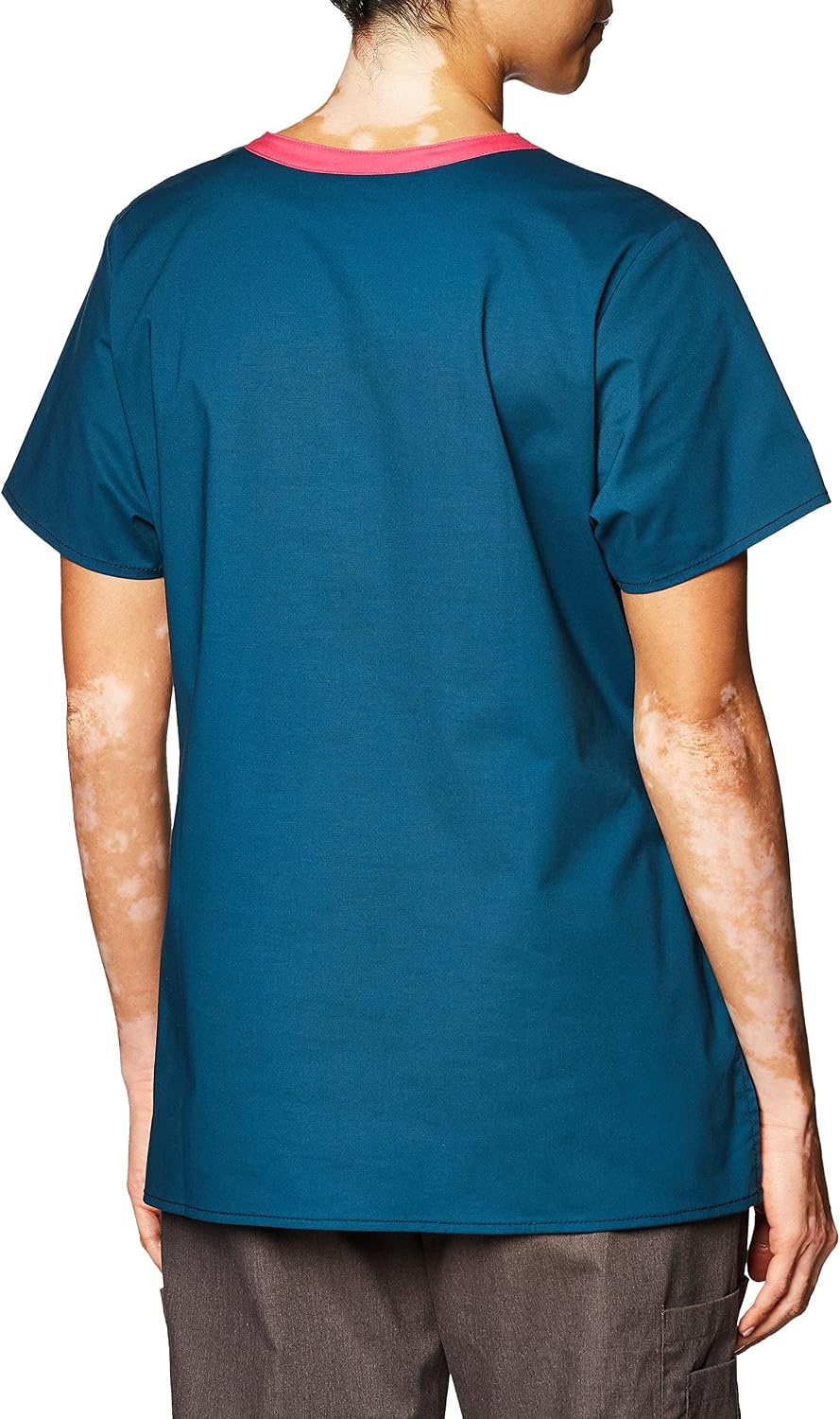 image:imageWink WonderFLEX Patience Womens Curved Notch Neck Scrub TopCaribbean