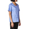 WINK WonderWORK Women’s Short Sleeve Snap Front Scrub Top(Ceil Blue)