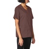 WINK WonderWORK Women’s Short Sleeve Snap Front Scrub Top(Chocolate)