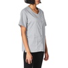 WINK WonderWORK Women’s Short Sleeve Snap Front Scrub Top(Grey)